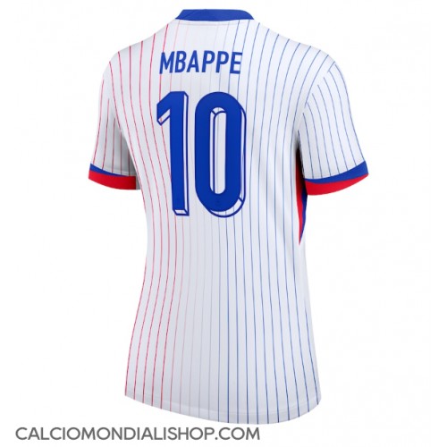 Maglie da calcio Francia Kylian Mbappe #10 Seconda Maglia Femminile Europei 2024 Manica Corta